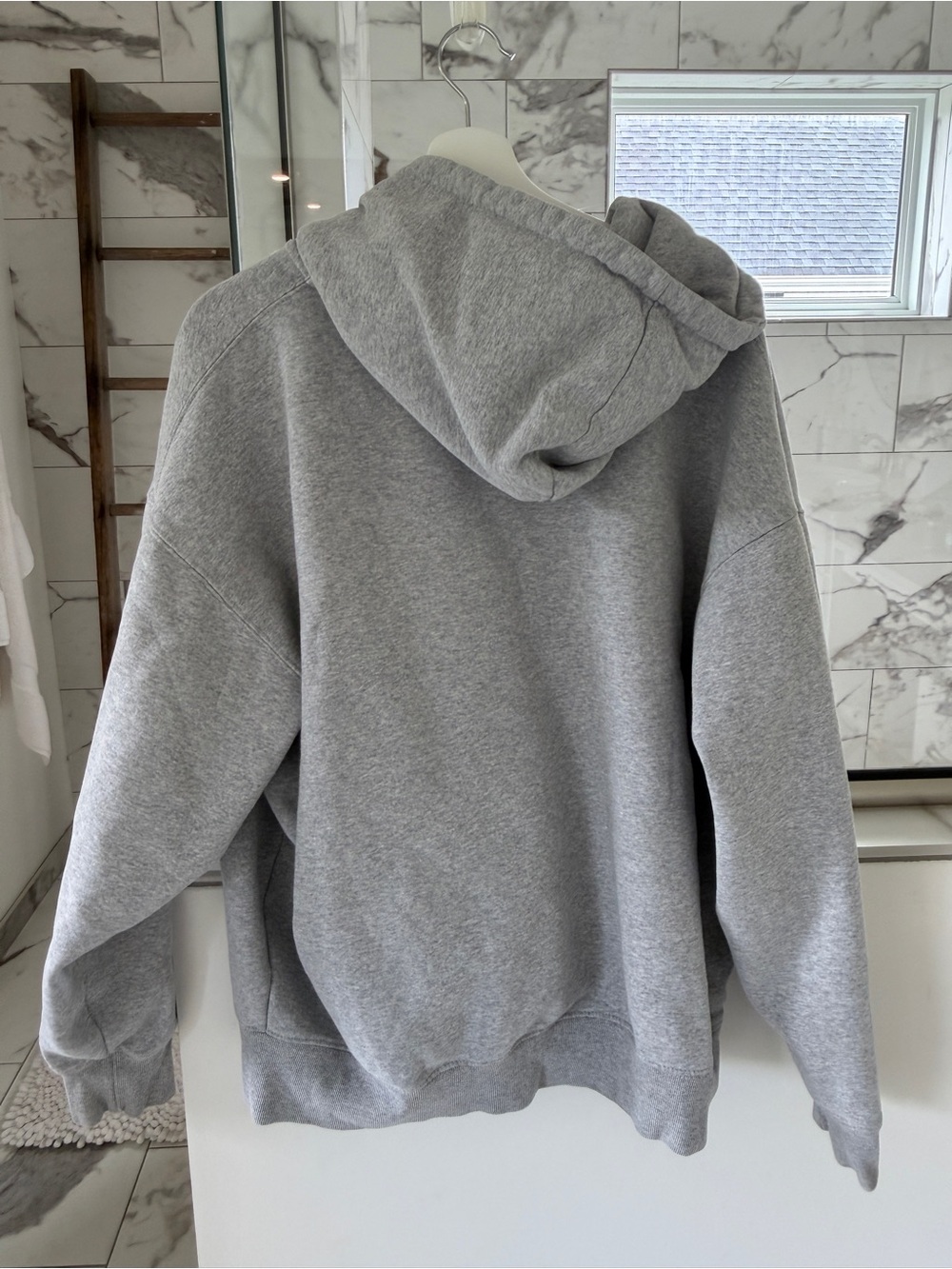 BRANDY MELVILLE Zip Hoodie Grey Oversize - Picture 3 of 3
